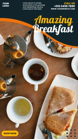 Modello di design per post di storie instagram di marketing potente