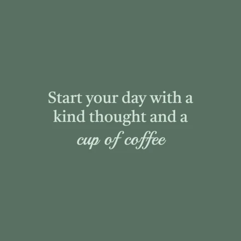 Inspirational Coffee Quote Instagram Post Design Template