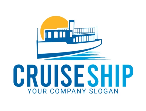 Plantilla de diseño de logotipo de crucero