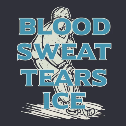 Hockey Player Vintage T-shirt Design Template