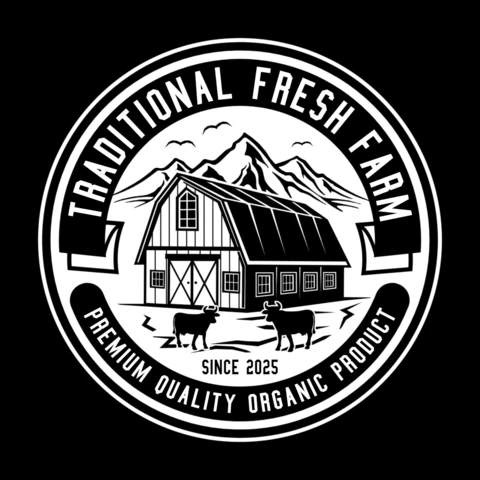 Traditional Fresh Farm T-shirt Design Template