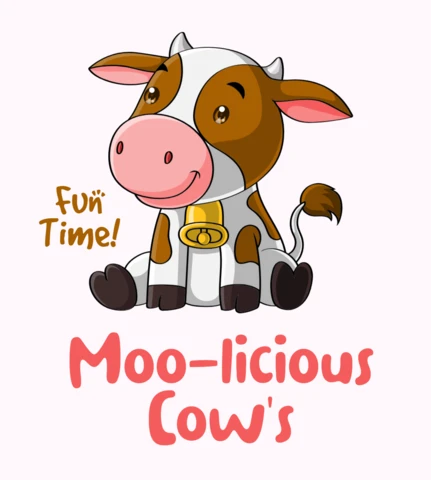 Moo-licious Cow's Fun Time Design Template