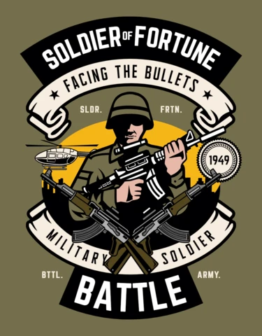 Soldier Fortune T-Shirt Design Template