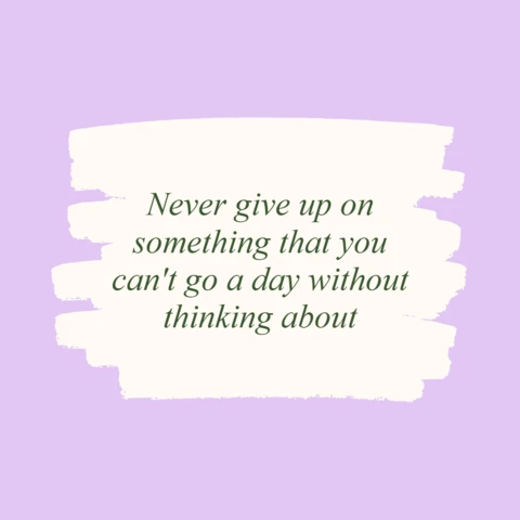 Never Give Up Motivational Quote Instagram Post Design Template