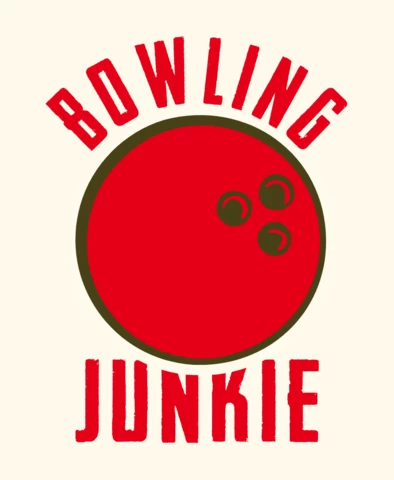 Bowling Ball Vintage T-shirt Design Template