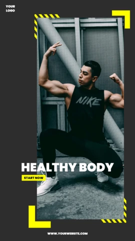 Modèle de conception d'histoire Instagram minimaliste de style de panneau d'affichage