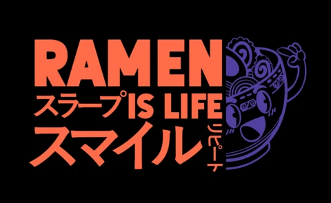Le ramen est la vie, modèle de t-shirt pour les amateurs de bols de nouilles japonaises.
