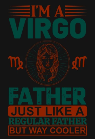 Je suis un père vierge signe du zodiaque modèle de t-shirt