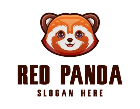 Red Panda Logo Design Template
