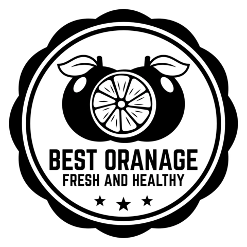 Fresh And Healthy Orange Logo Design Template