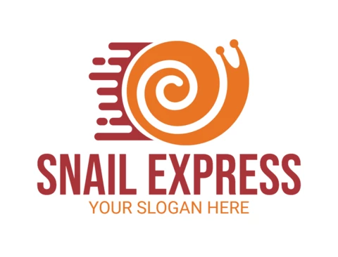 Snail Express Logo Design Template