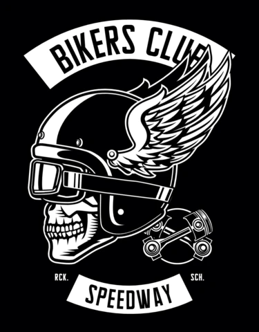 Bikers Club Speedway T-Shirt Design Template