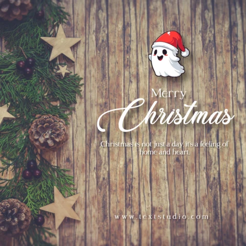 La conception d'un message de Noël en blanc et en vert