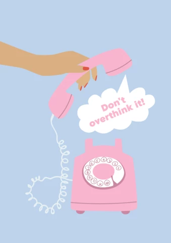 Retro Telephone Poster Design Template