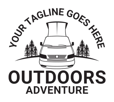 Outdoor abenteuer logo design vorlage