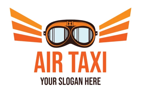 Air Taxi Badge Template Design
