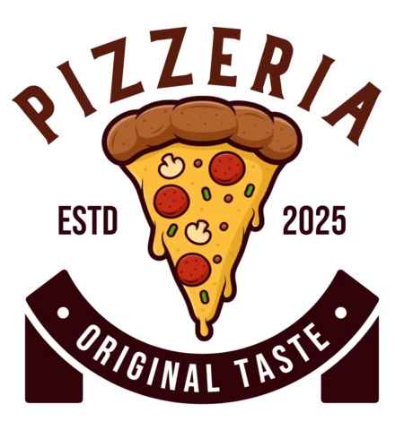 Modello di logo per pizzeria