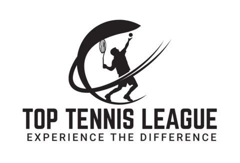 Modèle de conception de logo sportif de tournoi de tennis supérieur