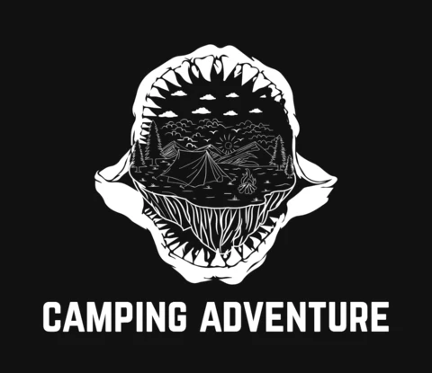 Camping Adventure Hiking T-Shirt Design Template