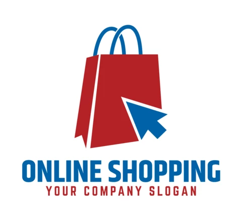 Online Shopping Logo Design Template