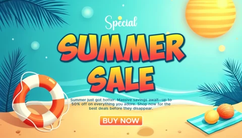Modèle de conception de soldes d'été dynamiques pour les promotions saisonnières