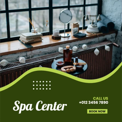 Increíble plantilla de diseño para publicaciones en redes sociales de publicidad de belleza y spa