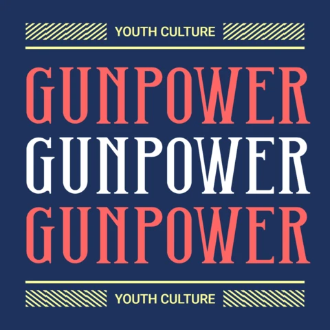 Urban Youth Culture Typography Design Template for Apparel