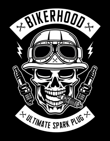 Bikerhood T-Shirt Design Template