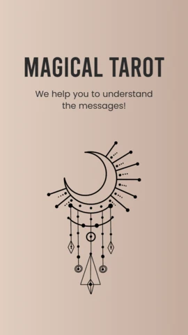Mystische tarot lesung dienste instagram geschichte post design vorlage