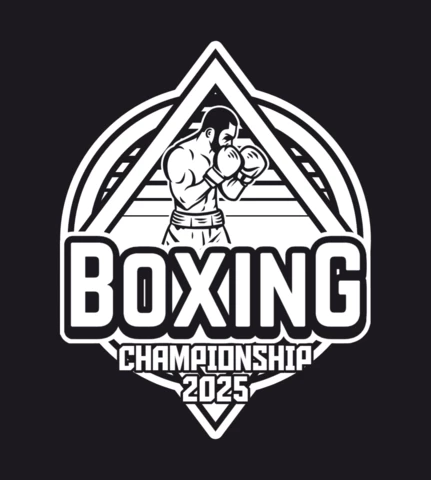 Plantilla de diseño de logotipo de campeonato de boxeo