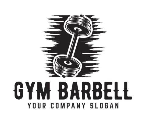 Plantilla de diseño de logotipo de barra de gimnasio