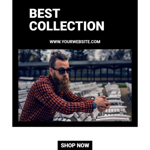 Best Collection Man Fashion Social Media Post Design Template