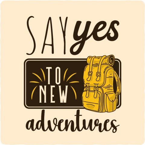 Modèle de t-shirt "Nouvelle aventure