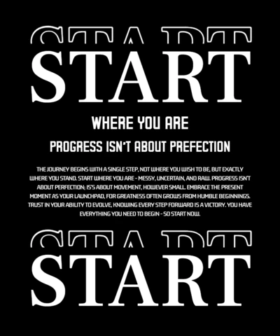 Motivational Quote Design Template for Posters Emphasizing Progress and Growth