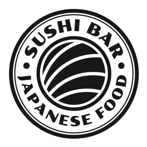 Modèle de logo pour un bar à sushis