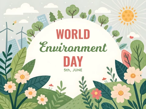 Whimsical Nature Design Template for World Environment Day Celebration