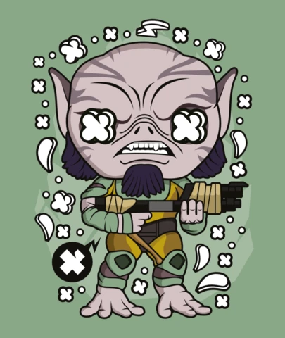 Star Wars Rebels Zeb Pop Culture T-Shirt Design Template