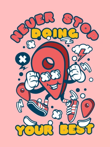 Doing Your Best Motivational T-shirt Design Template