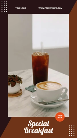 Coffee Sale Instagram Story Post Design Template