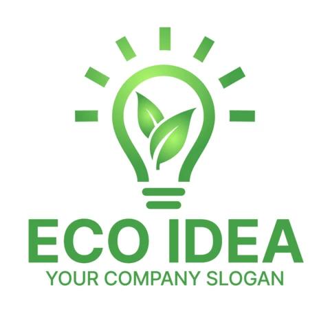 Eco Idea Colorful Logo Design Template