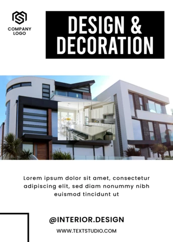 Modern Interior Design Template for Real Estate Marketing