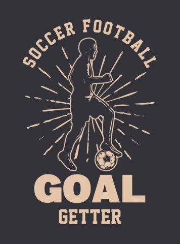 Hombre jugando fútbol plantilla de diseño de camiseta de fútbol