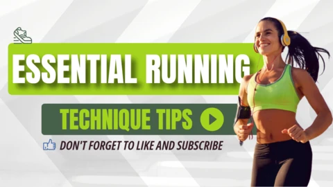 Green and White Modern Essential Running Tips YouTube Thumbnail Design