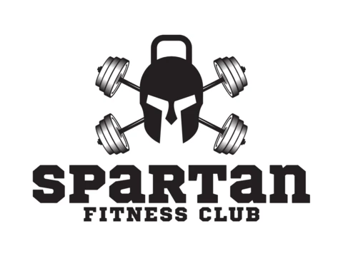 Spartan Fitness Gym Club Logo Design Template