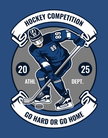 Hockey Competition T-shirt Design Template
