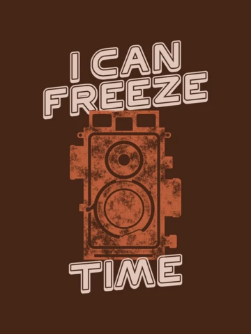 Modèle de t-shirt rétro sur la photographie