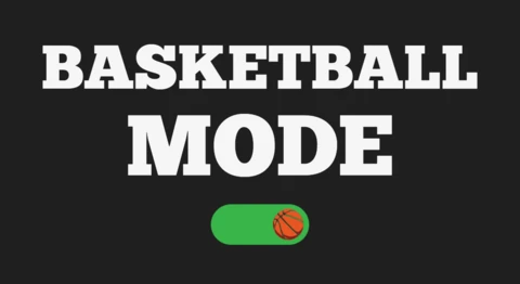 Basketball Mode On T-Shirt Design Template