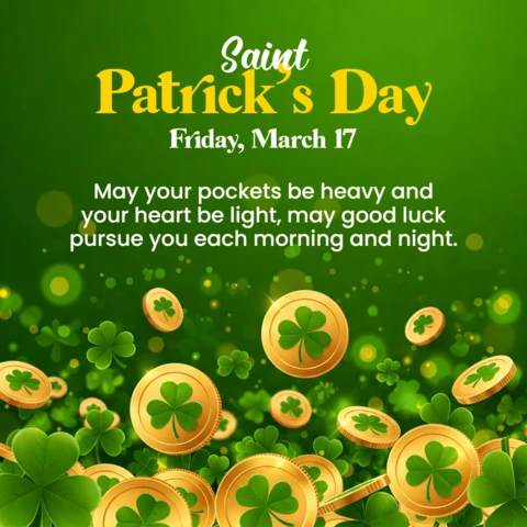 Saint Patrick's Day Celebration Template Design for Festive Events Post