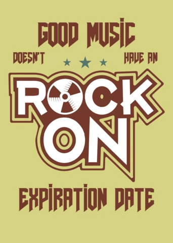 Rock On T-shirt Template Design