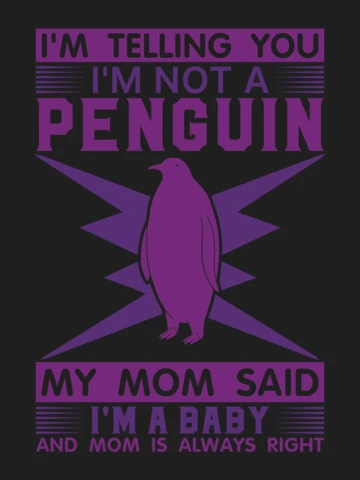 Playful Penguin Design Template: Fun and Quirky Graphic Style